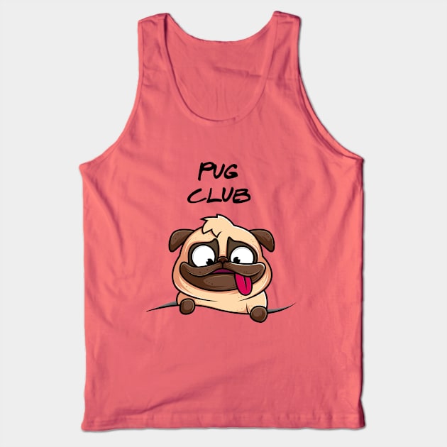 Join the Pug Lovers Club Tank Top by AJDP23